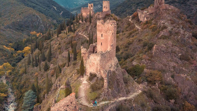 Visiting Lastours Castle in Aude